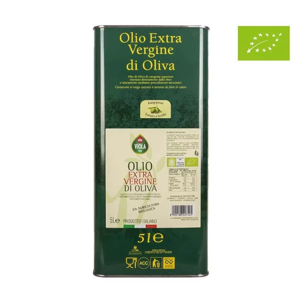 ORGANIC EXTRA VIRGIN OLIVE OIL - 5 L CAN