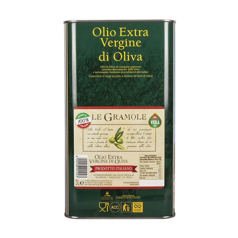 LE GRAMOLE EXTRA VIRGIN OLIVE OIL - 3 L CAN