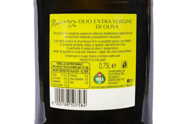 OLIO EXTRA VERGINE NUOVO DÌ 0,75 L - Novello 2024