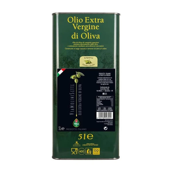 VIA MOLINI SETTE EXTRA VIRGIN OLIVE OIL - 5 L CAN