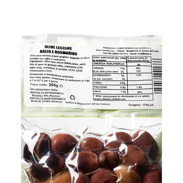 OLIVE LECCINO AGLIO E ROSMARINO