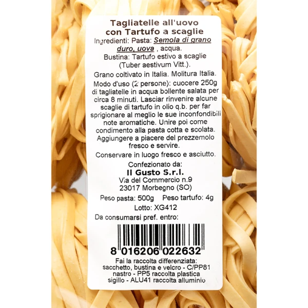 TAGLIATELLE CON TARTUFO