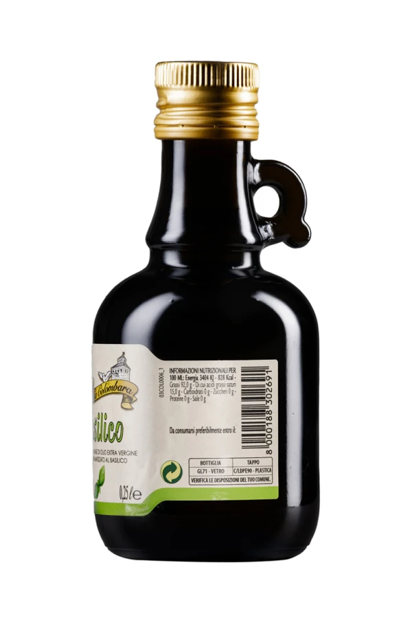 CONDIMENTO A BASE DI OLIO EVO AROMATIZZATO AL BASILICO 0,25 L