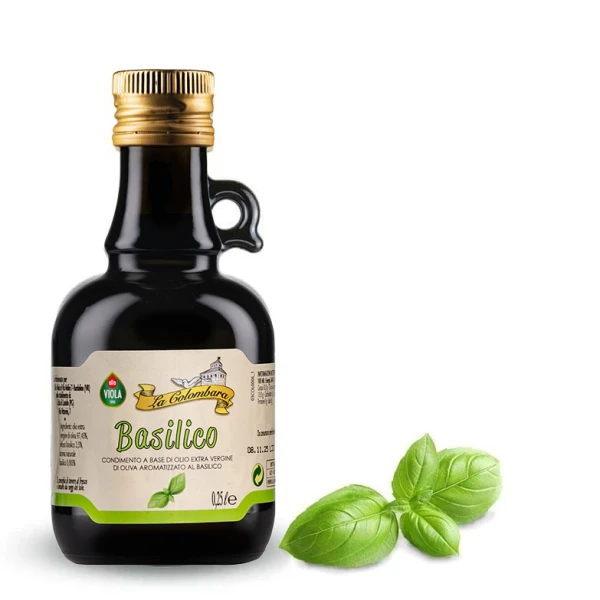 CONDIMENTO A BASE DI OLIO EVO AROMATIZZATO AL BASILICO 0,25 L
