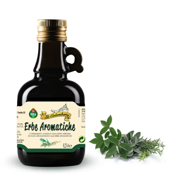 CONDIMENTO A BASE DI OLIO EVO AROMATIZZATO ALLE ERBE AROMATICHE 0,25 L